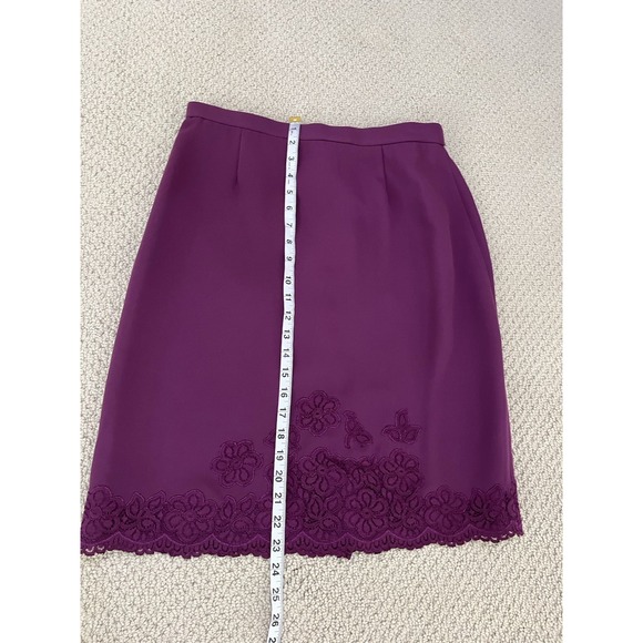 TALBOTS women purple 2- piece skirt suits size 12 - Picture 15 of 16